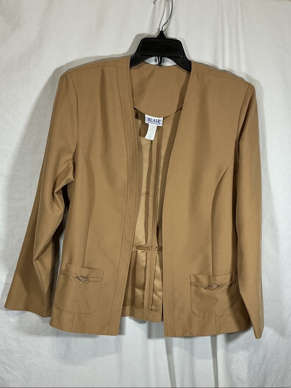 Blair Open-Front Camel Tone Blazer
